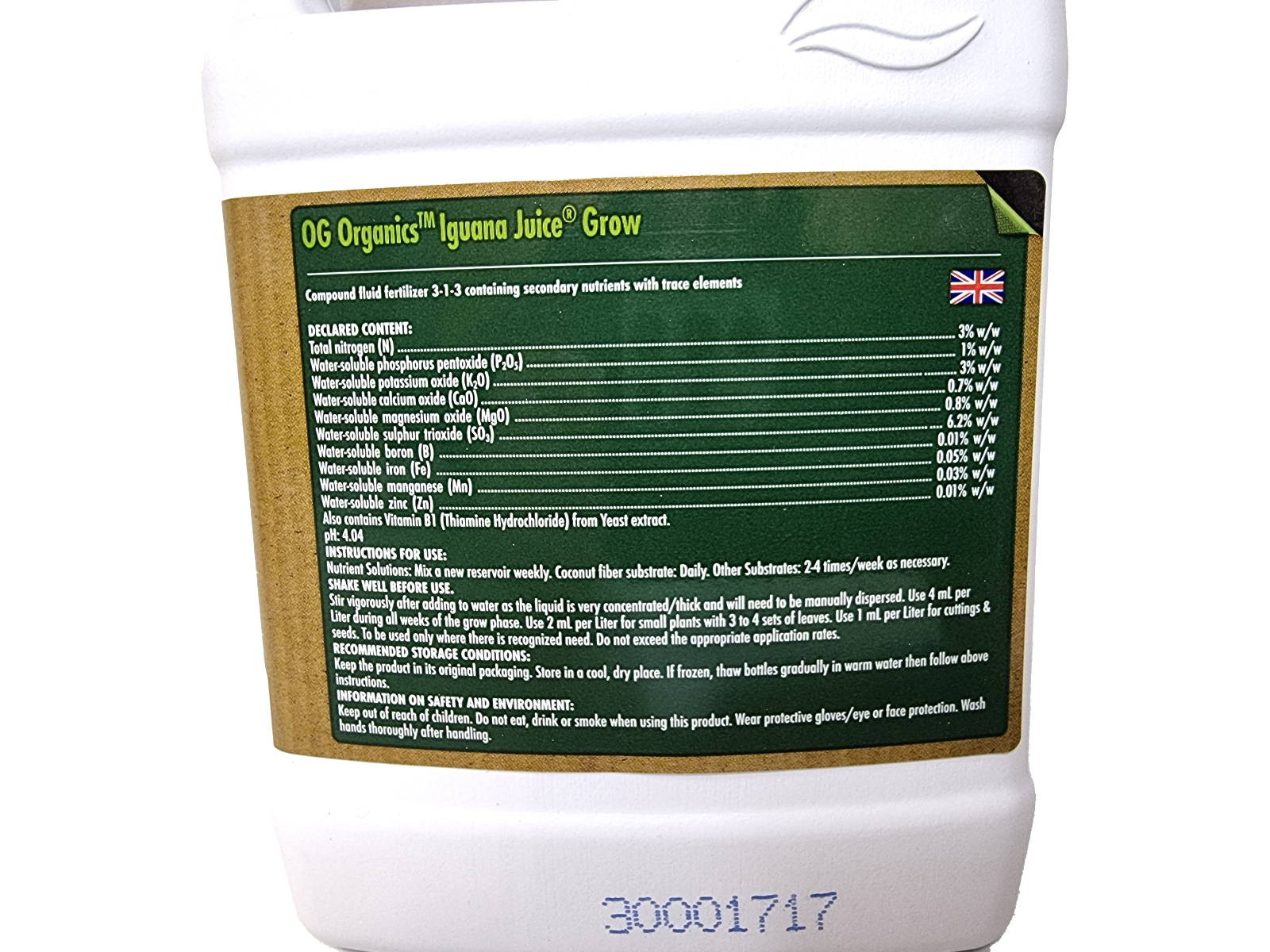 Удобрение Iguana Juice Grow Advanced Nutrients